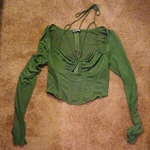 Fashion Nova Green Crop Top